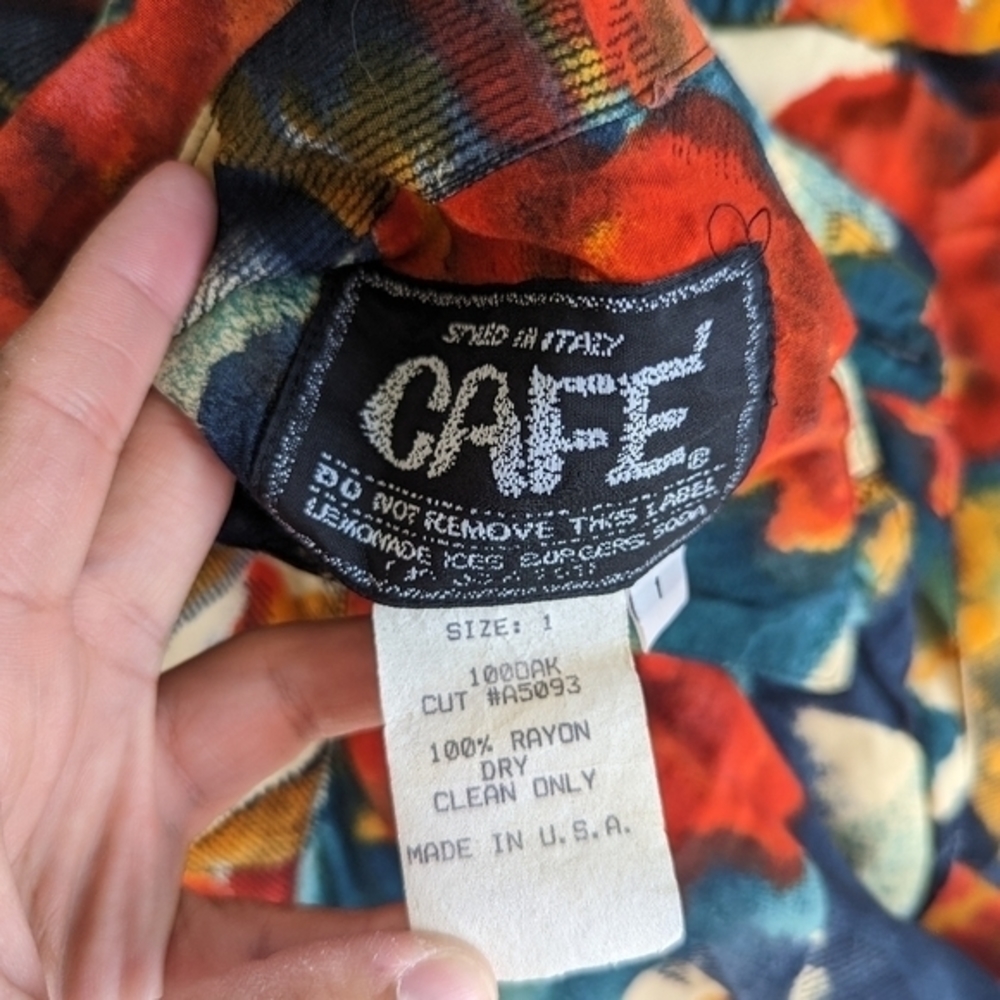 Styled in Italy cafe button down shirt size 1‎ - Picture 6 of 6